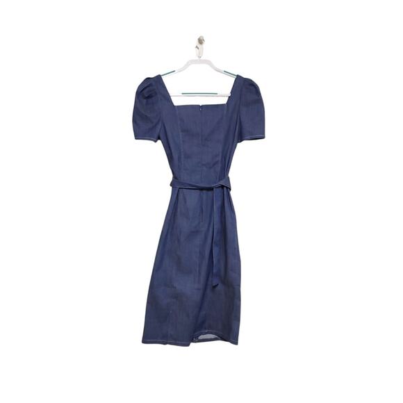 SHOSHANNA Stretch Denim Candelaria Cocktail Party Jean Midi Dress - Picture 9 of 11